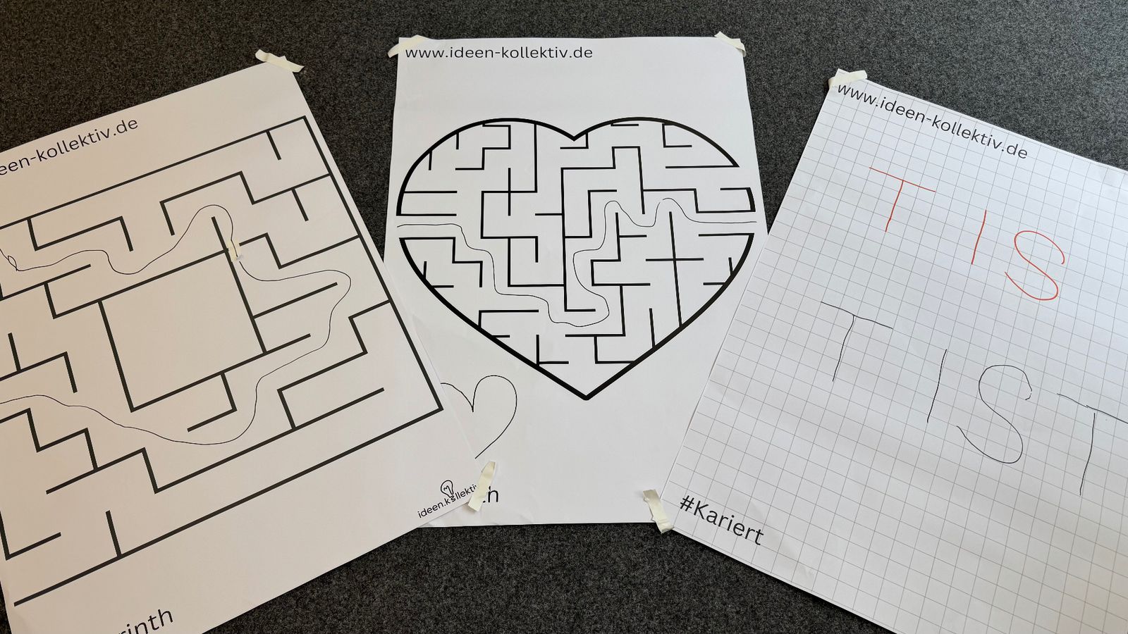 Kreative Team-Challenge mit Labyrinthen